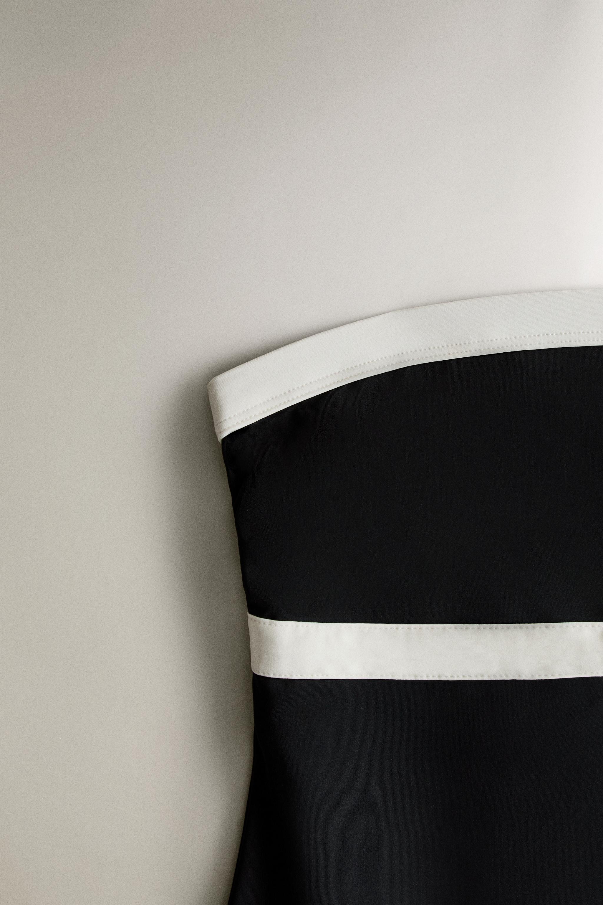 MAILLOT DE BAIN PLAGE BANDE CONTRASTANTE